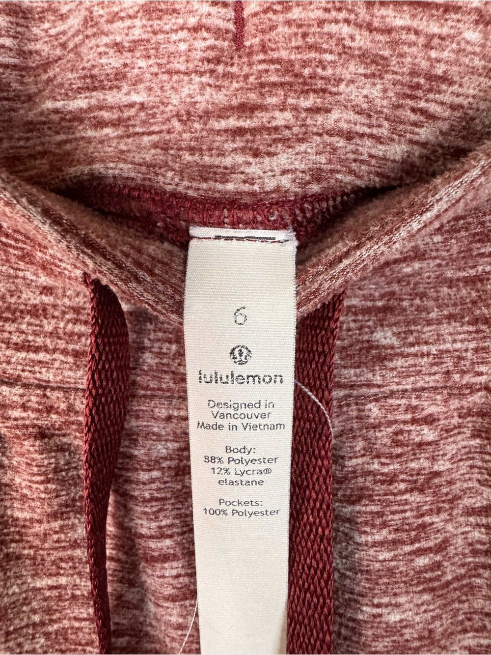 lululemon athletica maroon heather joggers